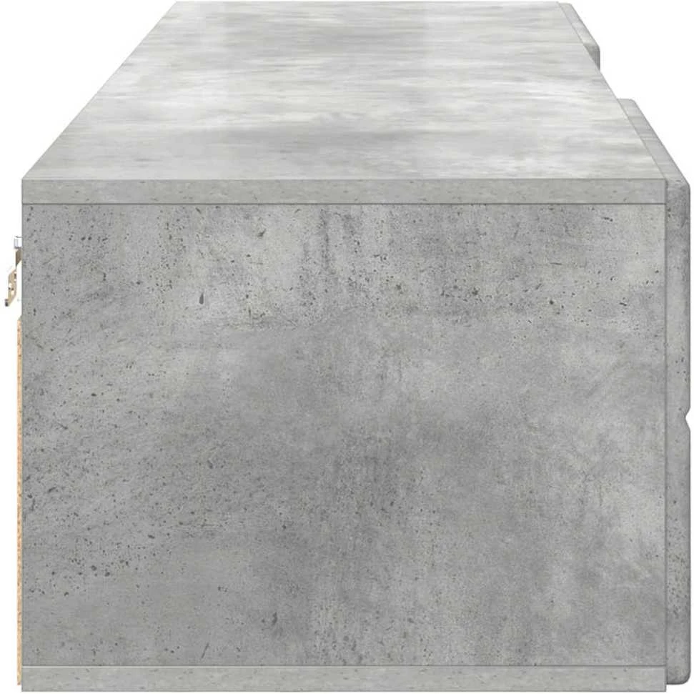 Medinė spinta 150 x 39 x 30 cm Betono pilka Apdirbta mediena