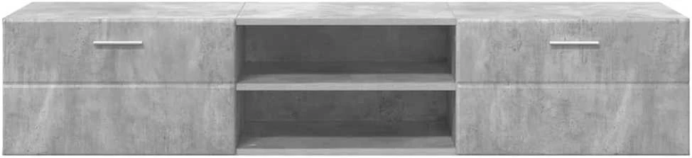 Medinė spinta 150 x 39 x 30 cm Betono pilka Apdirbta mediena