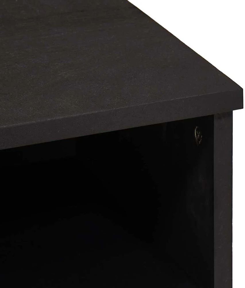 Televizoriaus spintelė su stalčių Juoda 100 x 33 x 46 cm