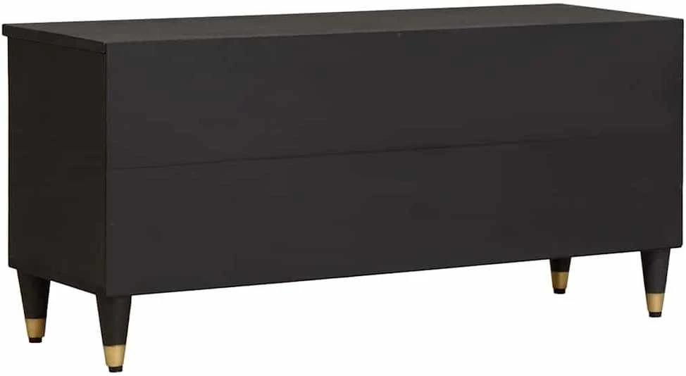 Televizoriaus spintelė su stalčių Juoda 100 x 33 x 46 cm