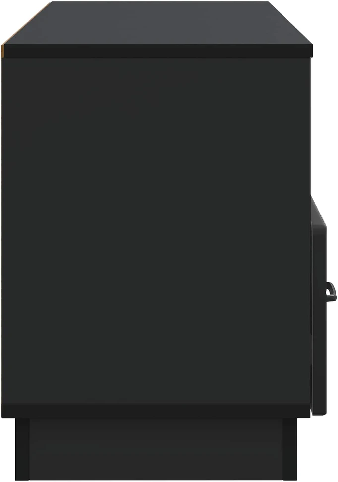 TV staliukas Televizoriaus spintelė su stalčių Juoda 102 x 34,5 x 47 cm