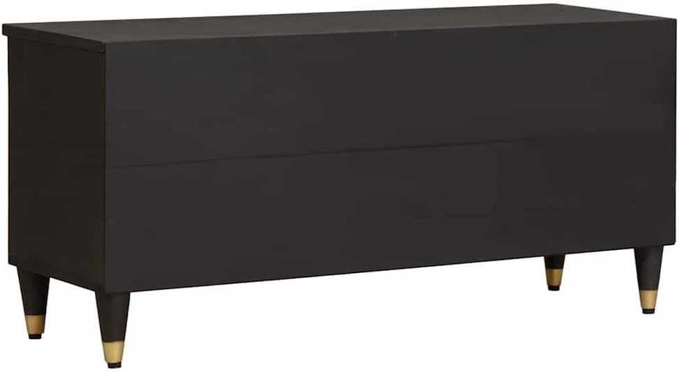Televizoriaus spintelė su stalčių Juoda 100 x 33 x 46 cm