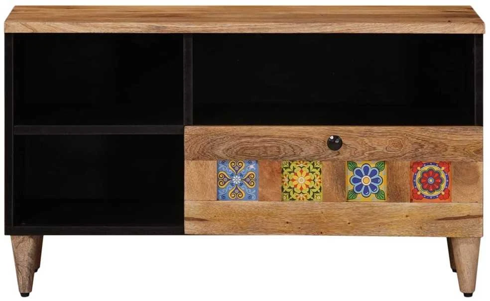 Televizoriaus spintelė su stalčių Natūrali 80 x 33 x 46 cm