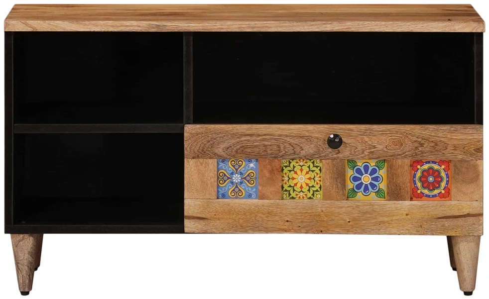 Televizoriaus spintelė su stalčių Natūrali 80 x 33 x 46 cm