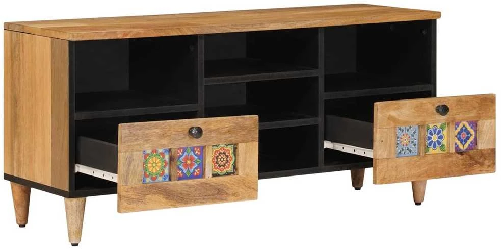 Televizoriaus spintelė su stalčių Natūrali 100 x 33 x 46 cm