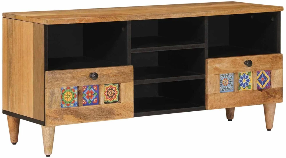 Televizoriaus spintelė su stalčių Natūrali 100 x 33 x 46 cm