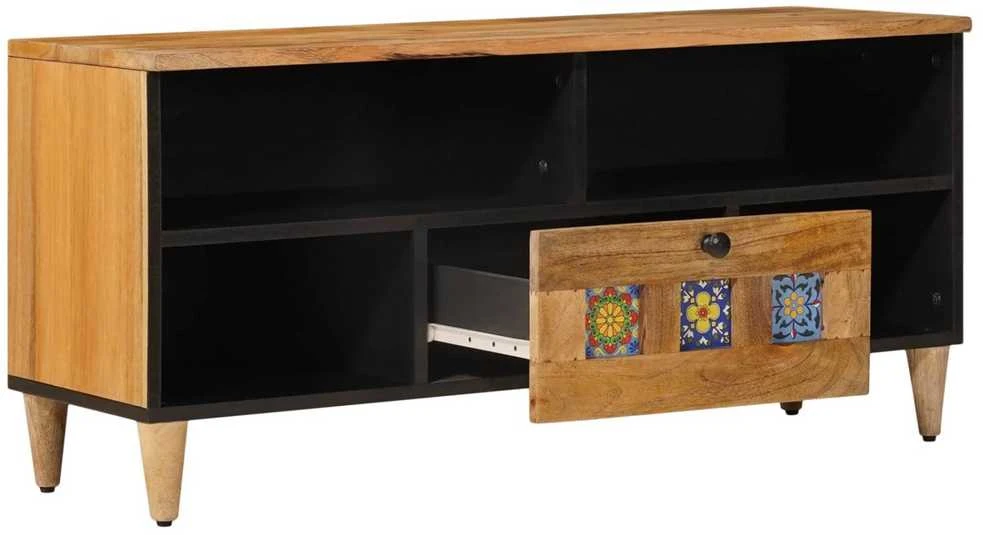 Televizoriaus spintelė su stalčių Natūrali 100 x 33 x 46 cm