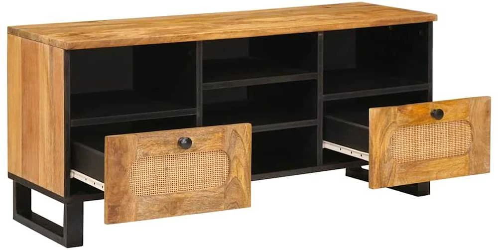 Televizoriaus spintelė Ruda 100 x 33 x 46 cm Kietas mango medis