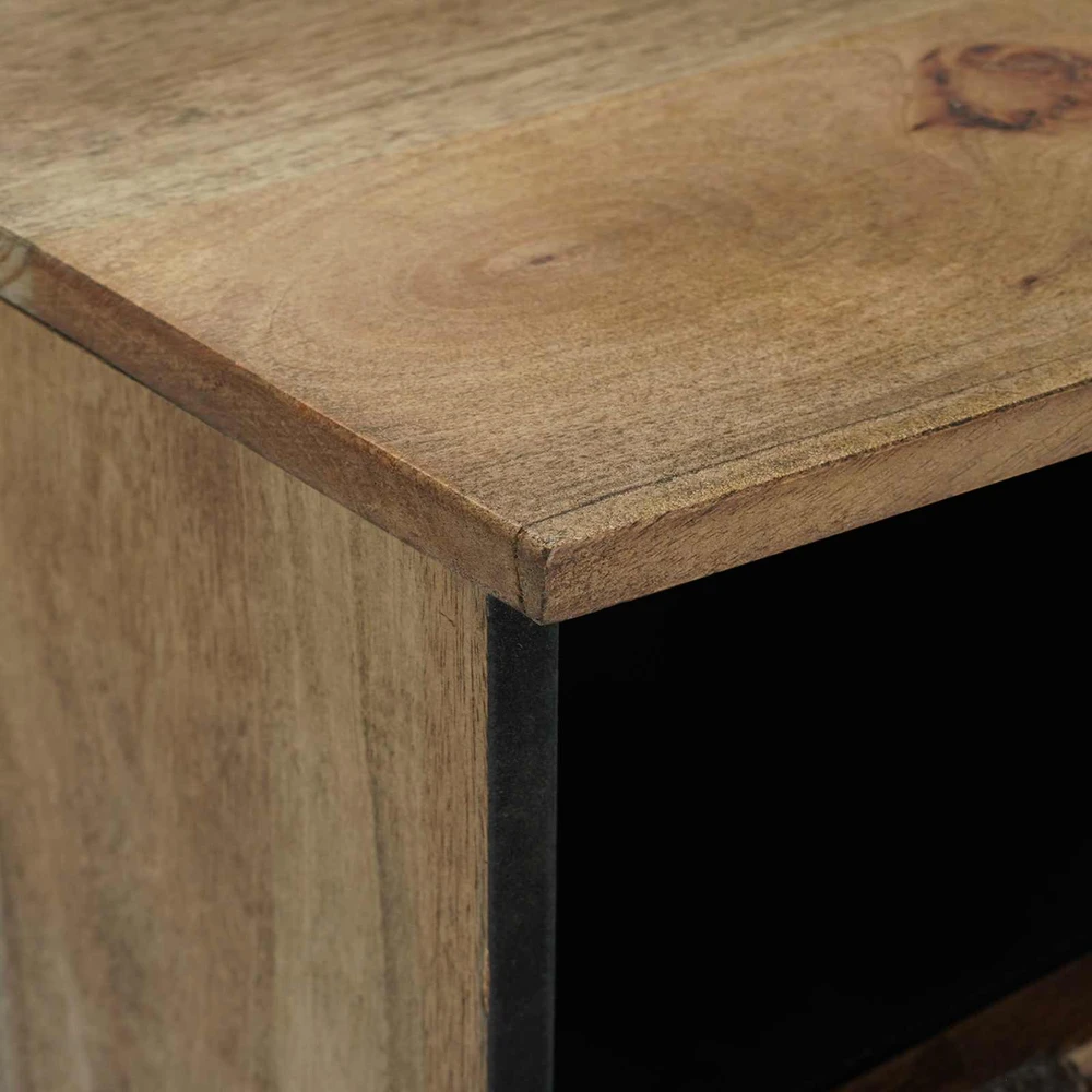 Televizoriaus spintelė Ruda 100 x 33 x 46 cm Kietas mango medis