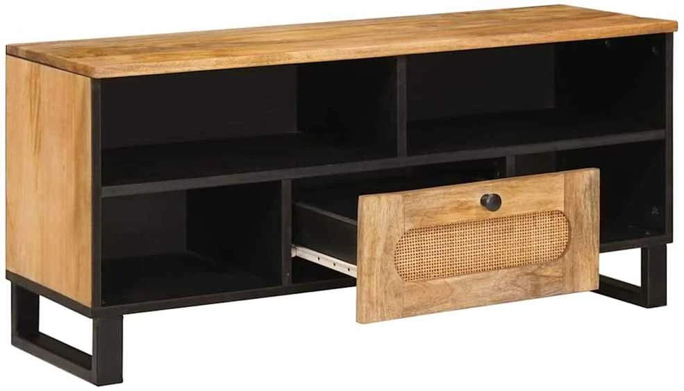 Televizoriaus spintelė Ruda 100 x 33 x 46 cm Kietas mango medis