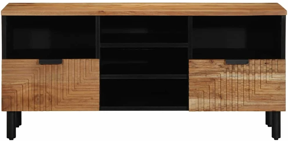 Televizoriaus spintelė Solid Acacia Wood 100 x 33,5 x 46 cm