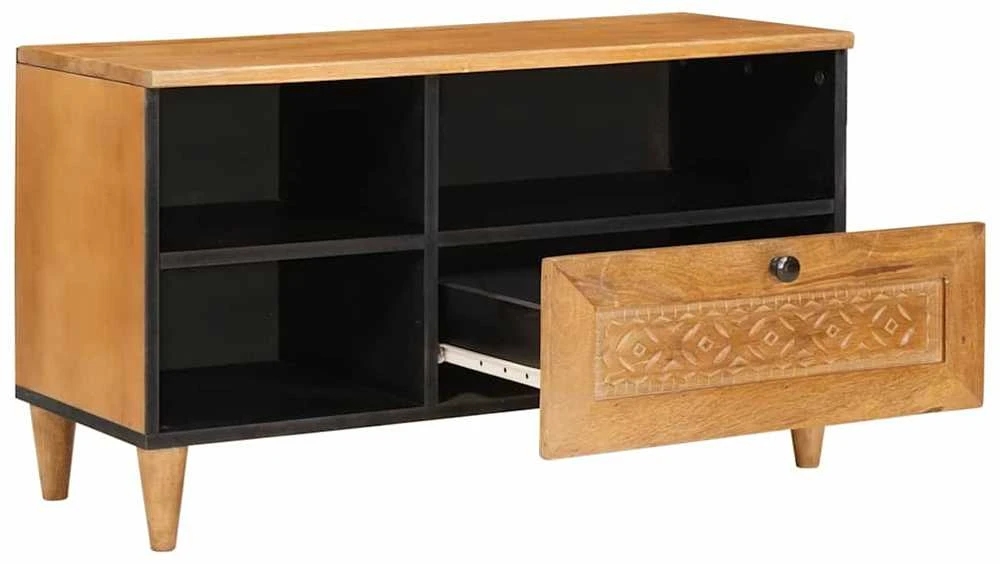Televizoriaus spintelė 80 x 33 x 46 cm Kietas mango medis
