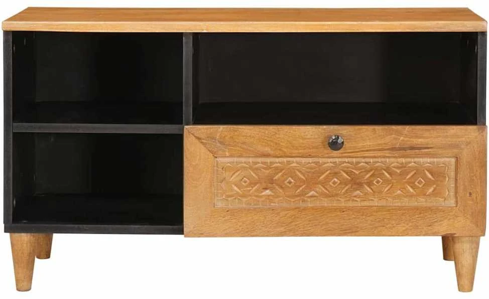 Televizoriaus spintelė 80 x 33 x 46 cm Kietas mango medis