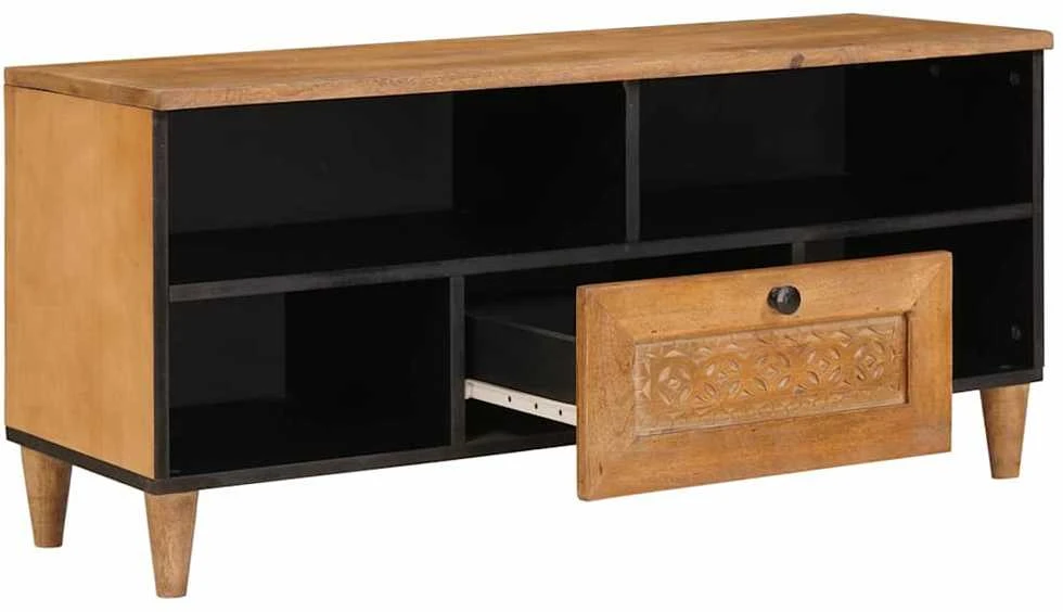 Televizoriaus spintelė 100 x 33 x 46 cm Kietas mango medis