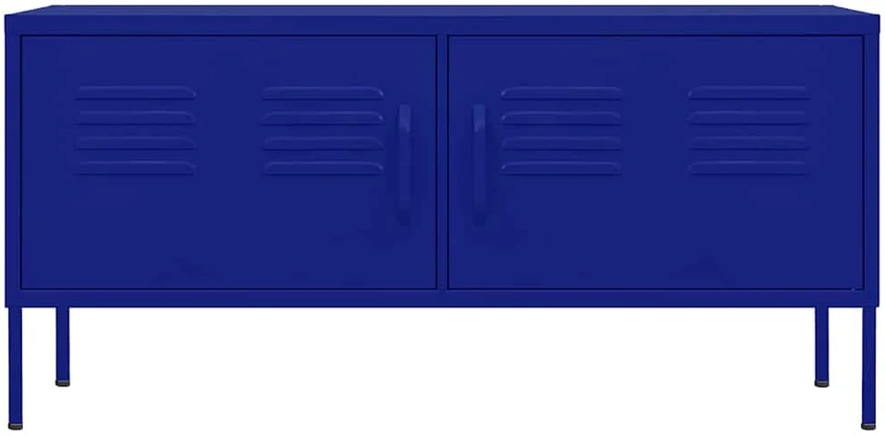 TV staliukas Televizoriaus spintelė, tamsiai mėlyna, 105x35x50cm, plienas