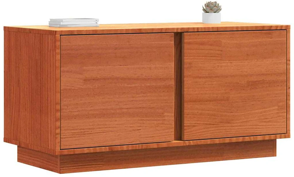 TV staliukas Televizoriaus spintelė Vaško ruda 80 x 35 x 40,5 cm