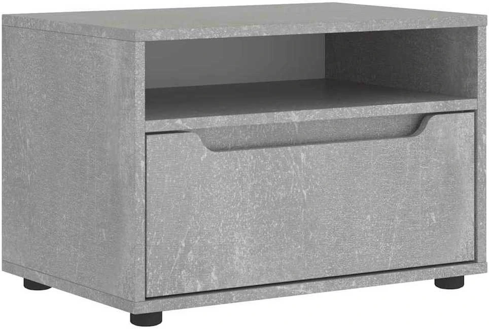 TV staliukas televizoriaus spintelė VISNES Betoninė Pilka 60x40x38 cm
