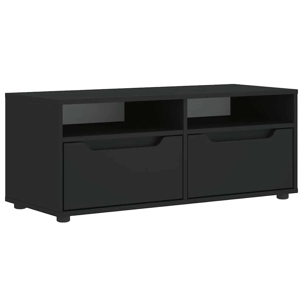 TV staliukas televizoriaus spintelė VISNES Juoda 100x40x38 cm