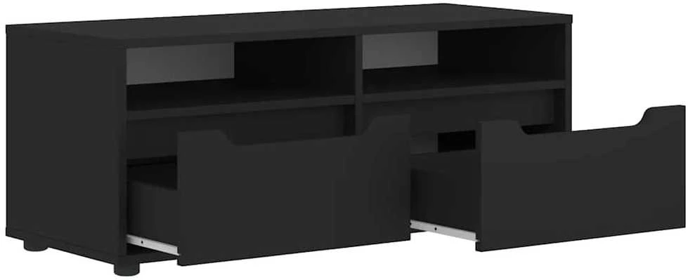 TV staliukas televizoriaus spintelė VISNES Juoda 100x40x38 cm