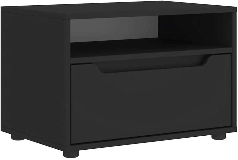 TV staliukas televizoriaus spintelė VISNES Juoda 60x40x38 cm