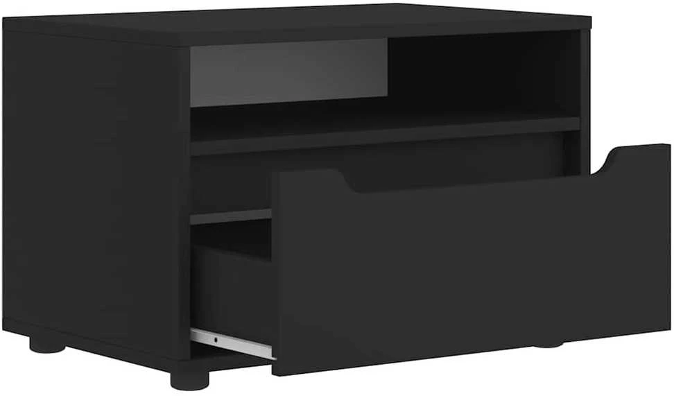 TV staliukas televizoriaus spintelė VISNES Juoda 60x40x38 cm