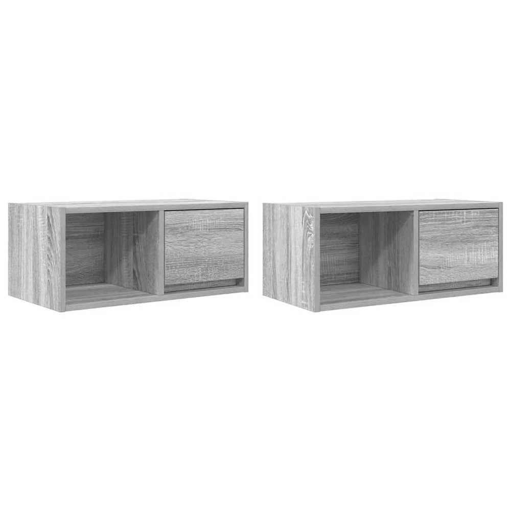 TV staliukas Televizoriaus spintelės, 2vnt., 60x31x25,5 cm, mediena