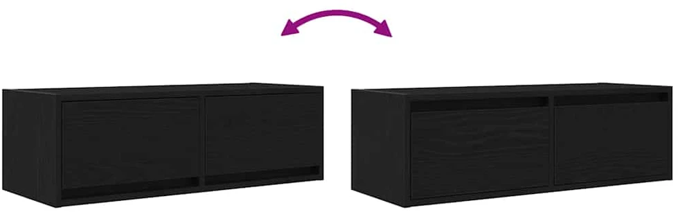 TV staliukas Televizoriaus spintelės, 2vnt., 80x31x25,5 cm, mediena