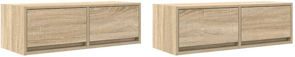 TV staliukas Televizoriaus spintelės, 2vnt., 80x31x25,5 cm, mediena