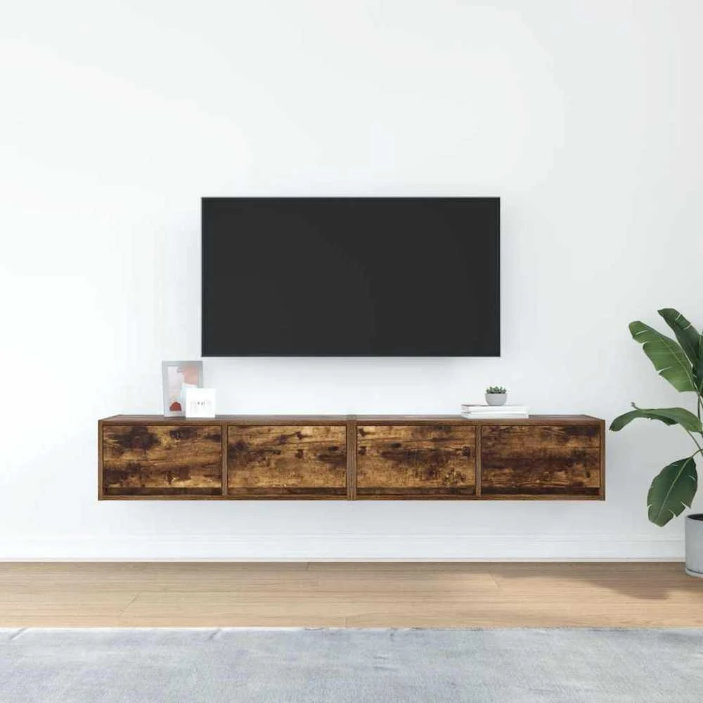 TV staliukas Televizoriaus spintelės, 2vnt., 80x31x25,5 cm, mediena