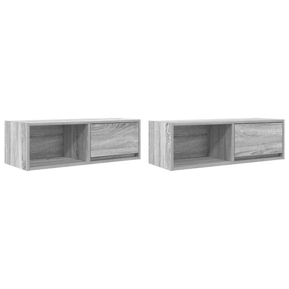 TV staliukas Televizoriaus spintelės, 2vnt., 80x31x25,5 cm, mediena