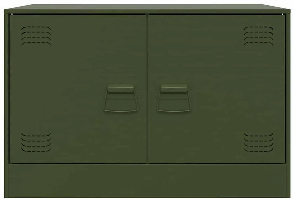TV staliukas Televizoriaus spintelės, 2vnt., alyvuogių, 67x39x44cm, plienas