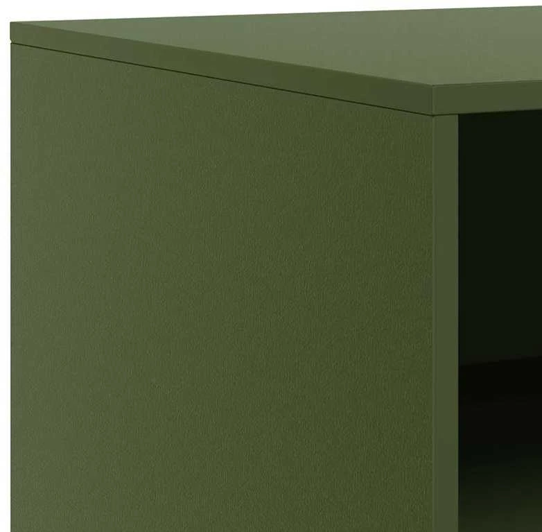 TV staliukas Televizoriaus spintelės, 2vnt., alyvuogių, 67x39x44cm, plienas