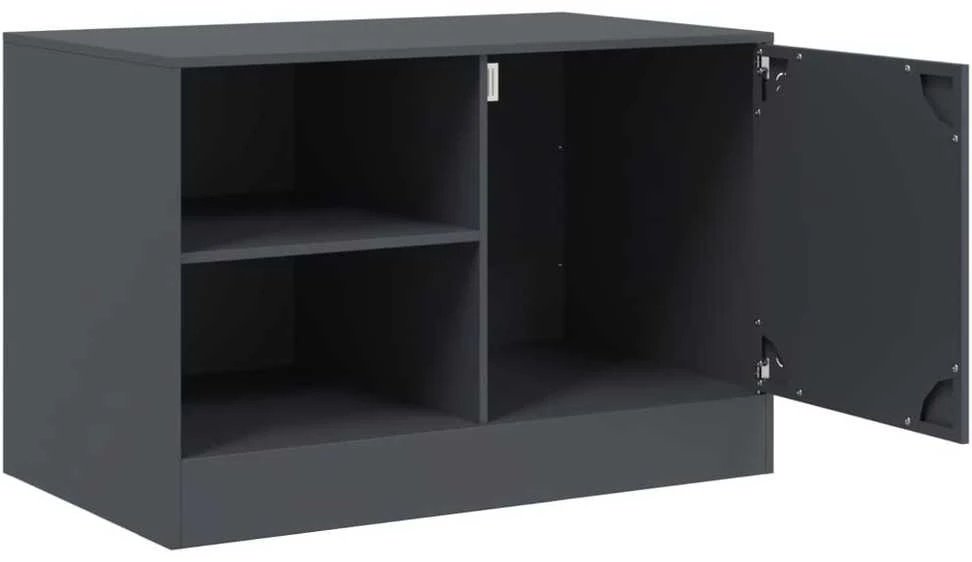 TV staliukas Televizoriaus spintelės, 2vnt., antracito, 67x39x44cm, plienas