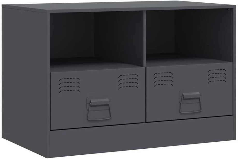 TV staliukas Televizoriaus spintelės, 2vnt., antracito, 67x39x44cm, plienas