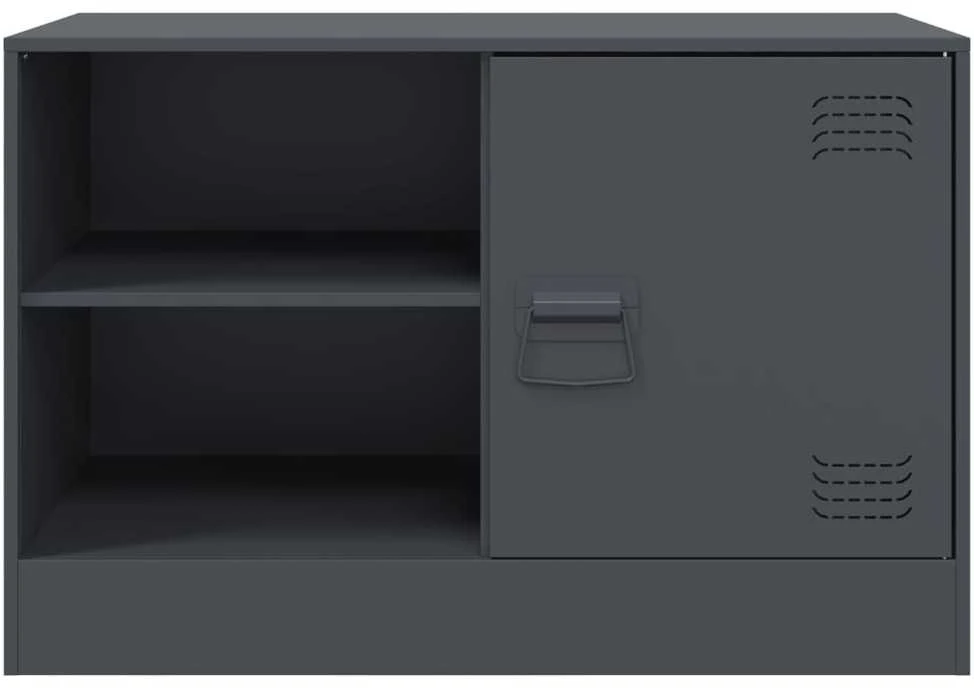 TV staliukas Televizoriaus spintelės, 2vnt., antracito, 67x39x44cm, plienas