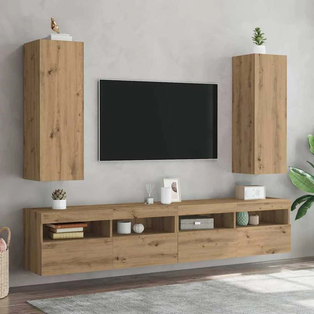 TV staliukas Televizoriaus spintelės, 2vnt., artisano, 30,5x30x90cm, mediena