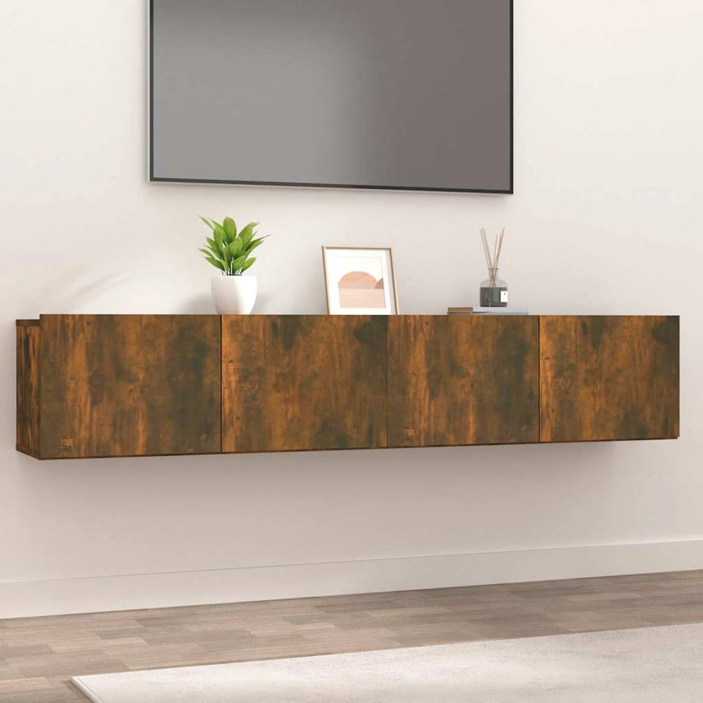 TV staliukas Televizoriaus spintelės, 2vnt., ąžuolo, 80x30x30cm, mediena