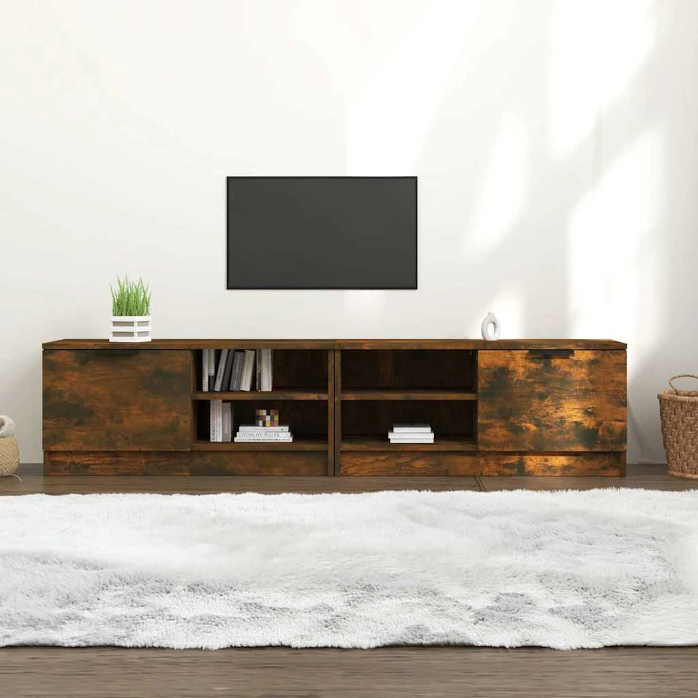 TV staliukas Televizoriaus spintelės, 2vnt., ąžuolo, 80x35x36,5cm, mediena