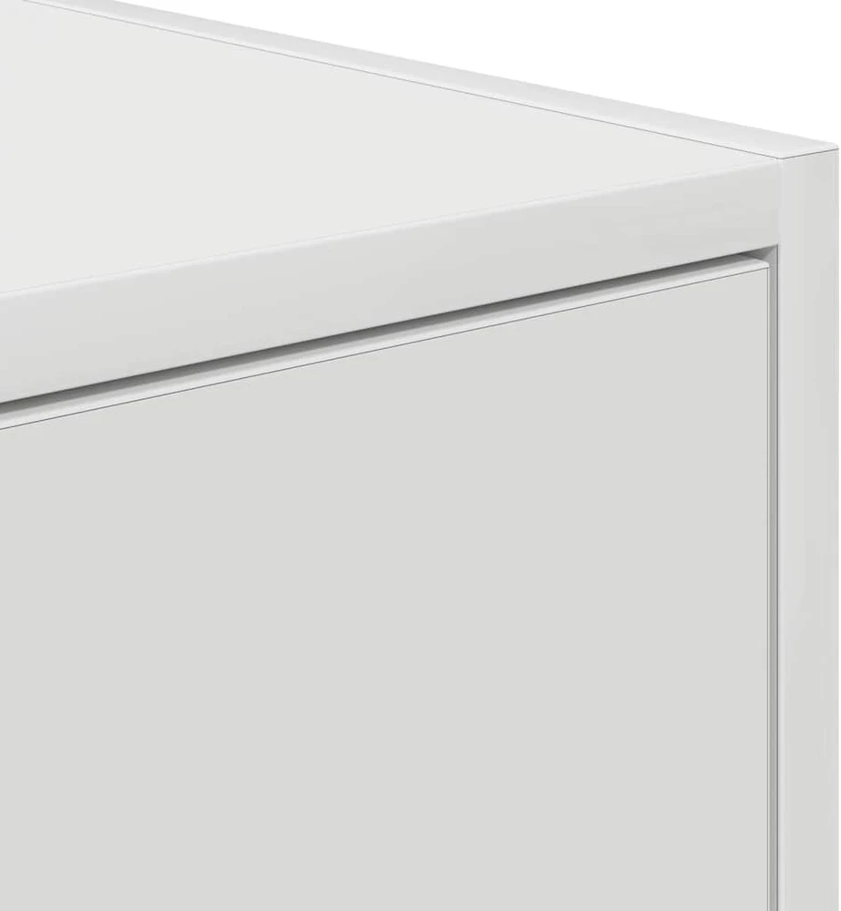 TV staliukas Televizoriaus spintelės, 2vnt., baltos, 80x31x25,5 cm, mediena