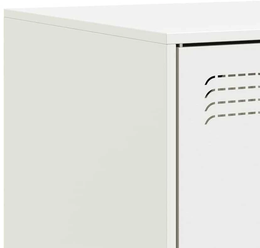 TV staliukas Televizoriaus spintelės, 2vnt., baltos, 67x39x44cm, plienas