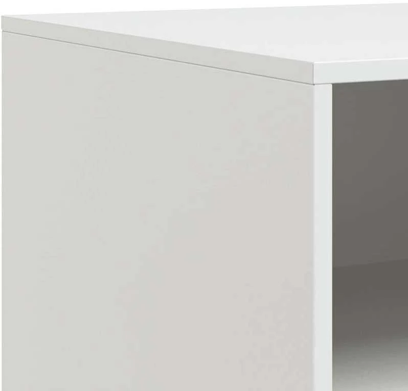 TV staliukas Televizoriaus spintelės, 2vnt., baltos, 67x39x44cm, plienas