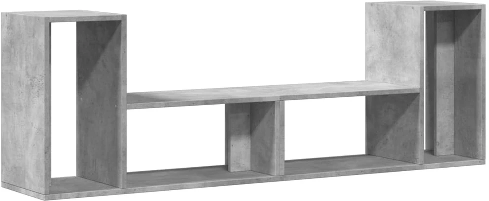 TV staliukas Televizoriaus spintelės, 2vnt., betono pilkos, 75x30x50 cm, MDP