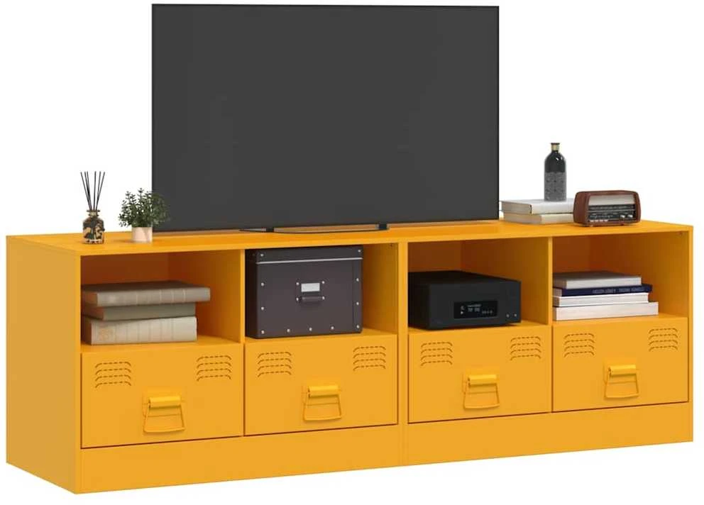 TV staliukas Televizoriaus spintelės, 2vnt., garstyčių, 67x39x44cm, plienas