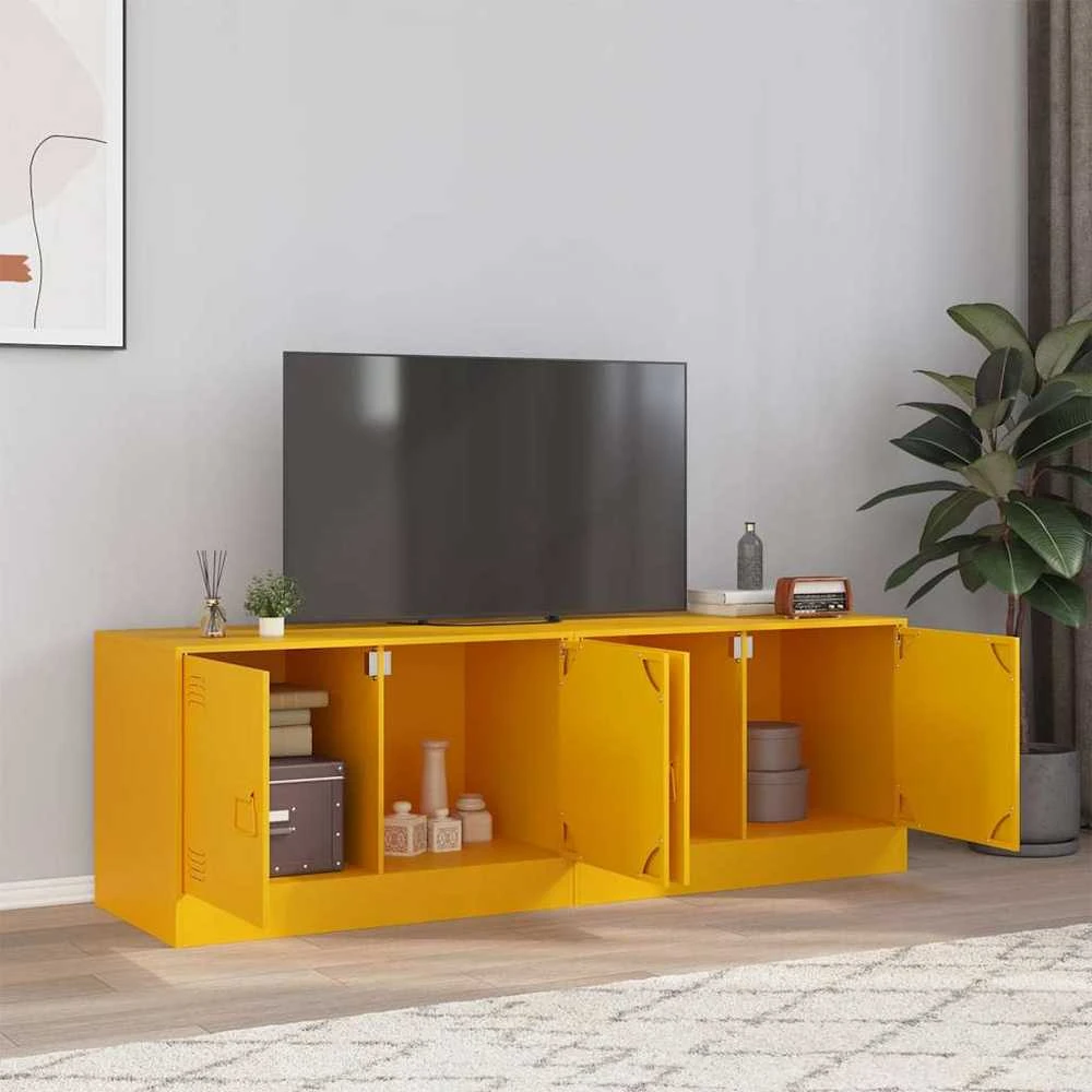 TV staliukas Televizoriaus spintelės, 2vnt., garstyčių, 67x39x44cm, plienas