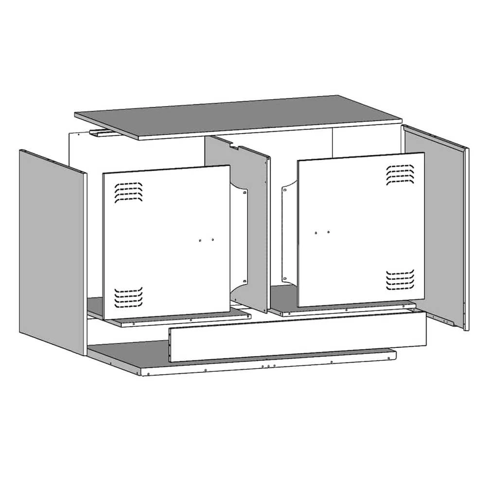 TV staliukas Televizoriaus spintelės, 2vnt., garstyčių, 67x39x44cm, plienas