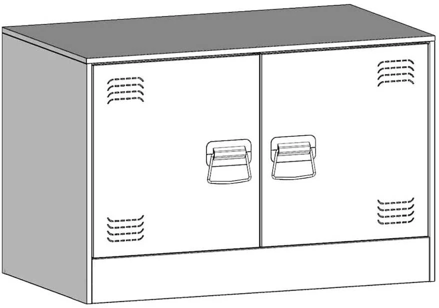TV staliukas Televizoriaus spintelės, 2vnt., garstyčių, 67x39x44cm, plienas