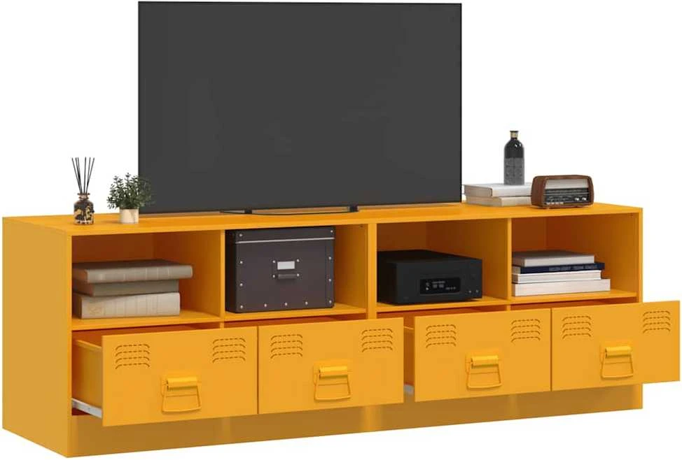 TV staliukas Televizoriaus spintelės, 2vnt., garstyčių, 67x39x44cm, plienas