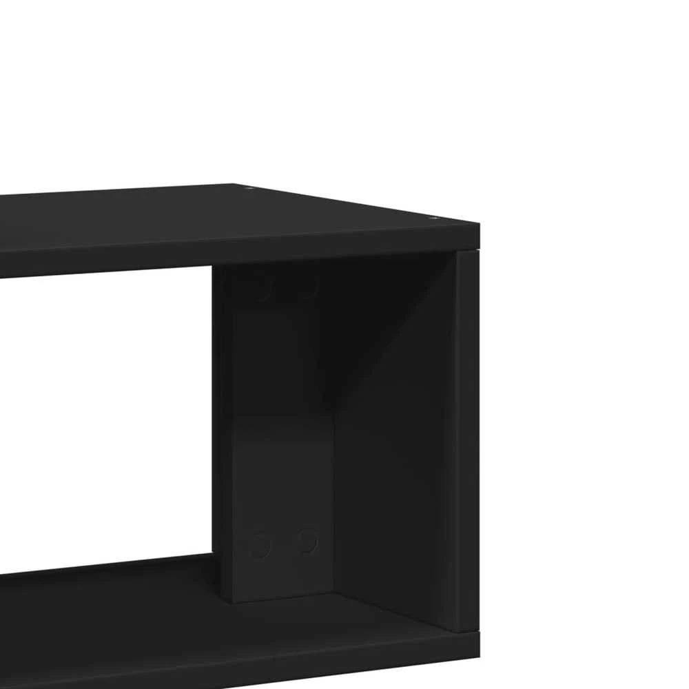 TV staliukas Televizoriaus spintelės, 2vnt., juodos, 75x30x50 cm, MDP