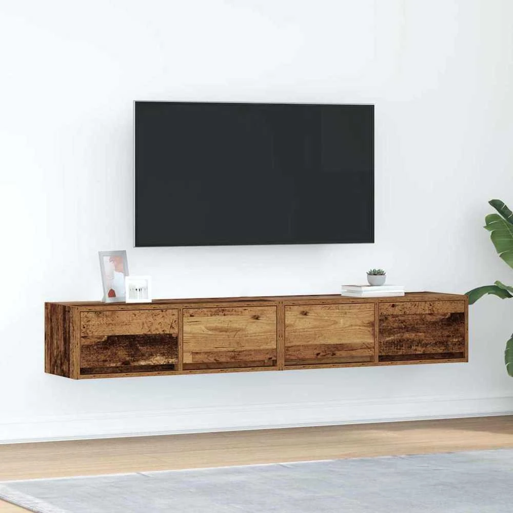 TV staliukas Televizoriaus spintelės, 2vnt., medienos, 80x31x25,5cm, mediena