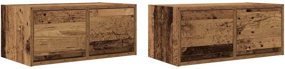 TV staliukas Televizoriaus spintelės, 2vnt., medienos, 60x31x25,5cm, mediena